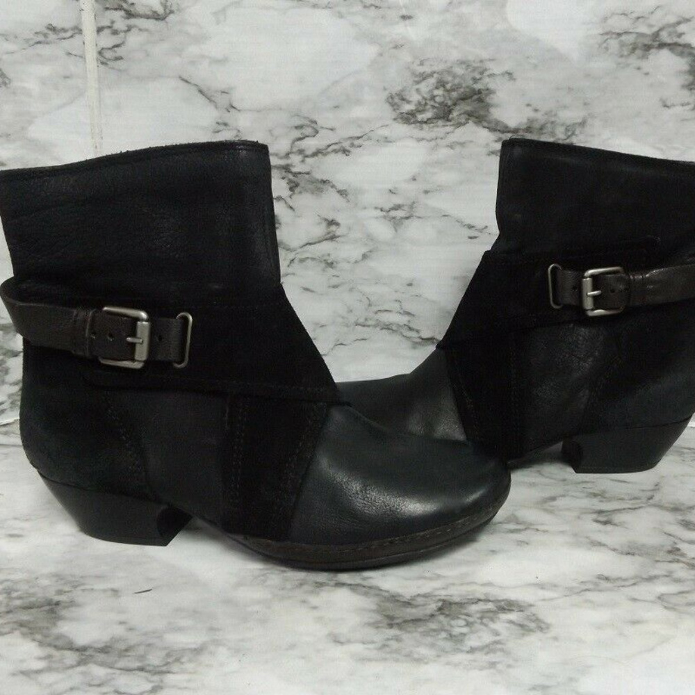 NEW Miz Mooz Leather Boots with Crossover Detail